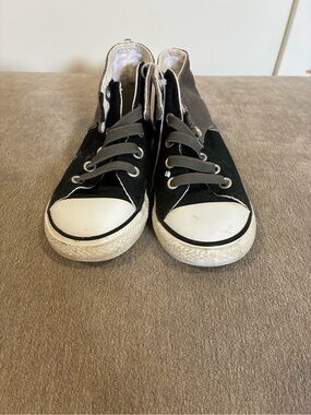 Converse Kids Black and Gray High-Top Sneakers